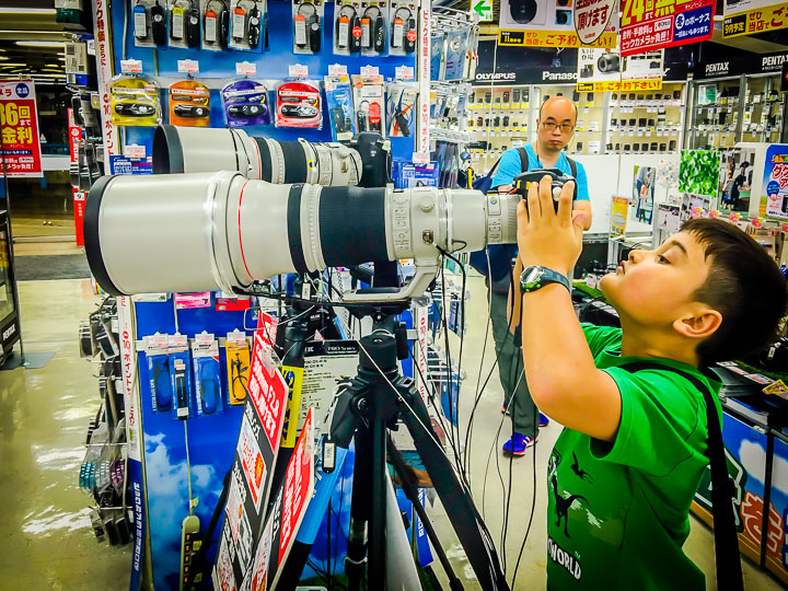 Shinjuku station camera shopping