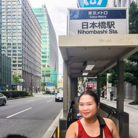 Tokyo street subway entrance