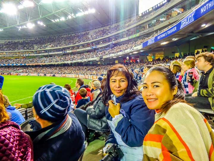 Australian Rules Football Etihad stadium