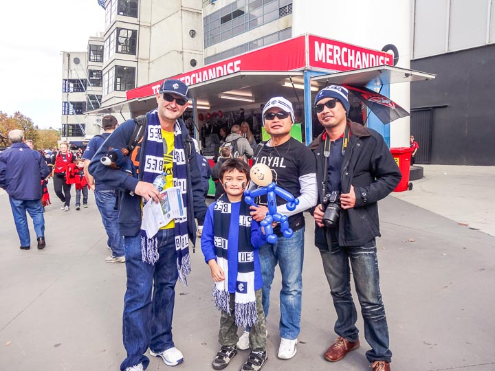 Australian Rules Football supporters clothings