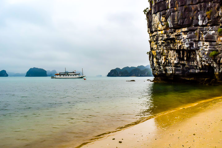 Halong Bay Cruise private beach