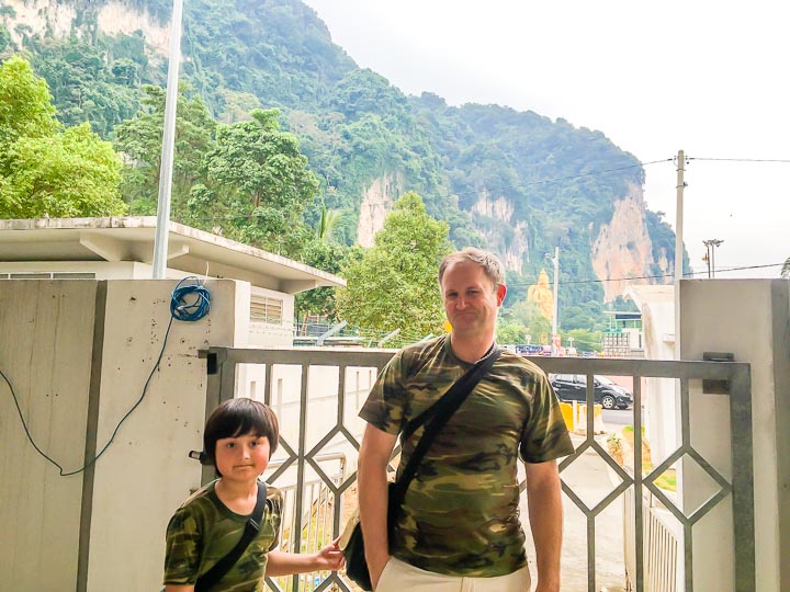 Train station at Batu Caves Kuala Lumpur