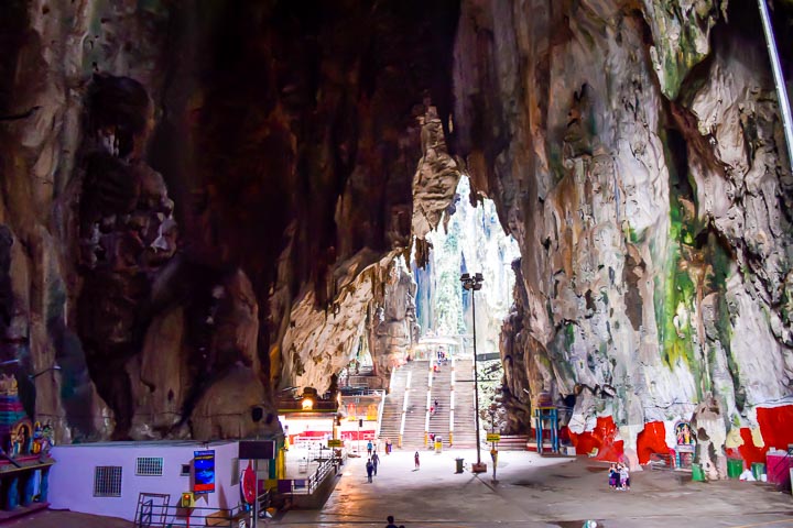 Big cave inside Batu Caves Kuala Lumpur