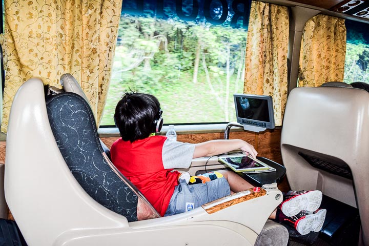 Kuala Lumpur to Singapore by Bus or Train entertainment system