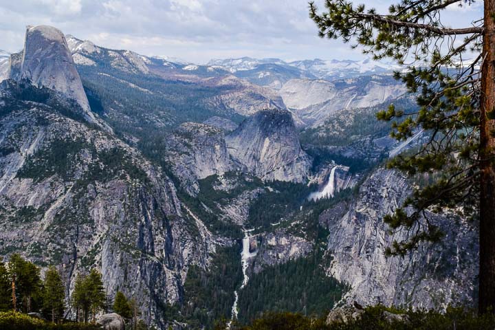 Alamo Car Rental in LAX Driving the hire car to Glacier Point in Yosemite