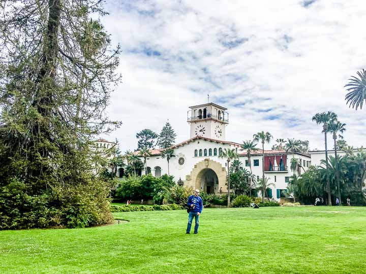 old courthouse Santa Barbara on our California road trip