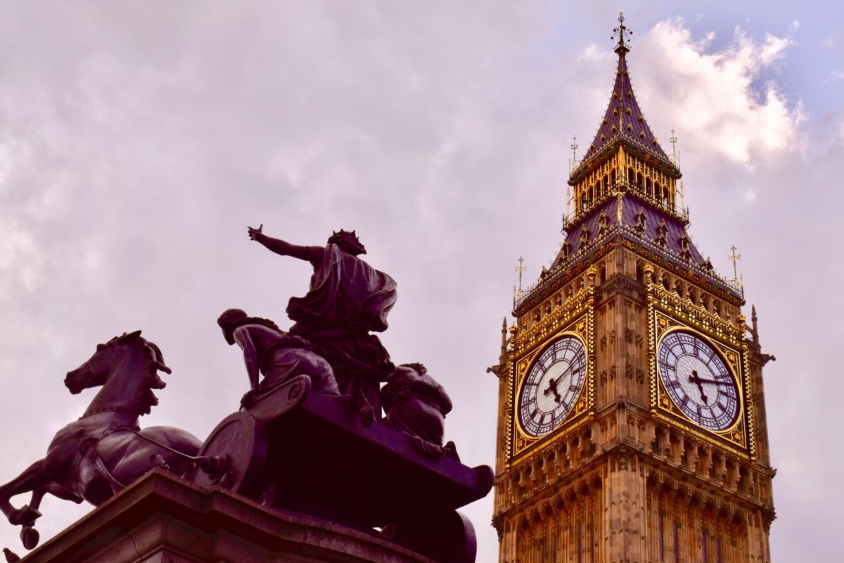 Big Ben seen from the London Big Bus Tour