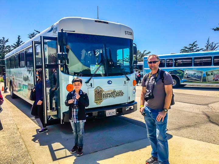 Hearst Castle Tour bus