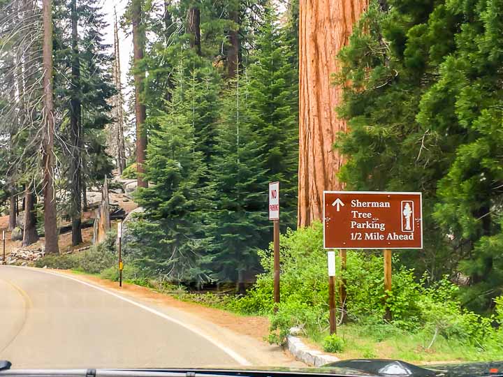 Sequoia National Park General Sherman Tree Parking