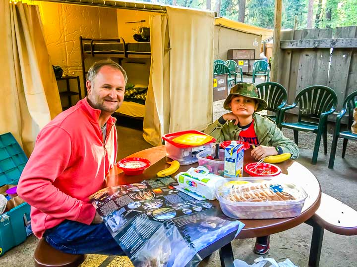 Yosemite National Park Camping housekeeping camp tent