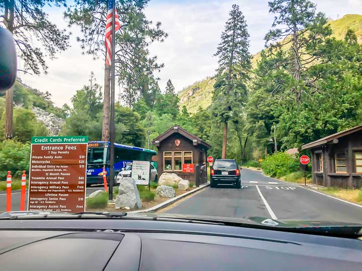 Yosemite National Park Camping park entrance