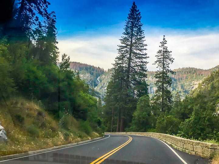 Yosemite National Park Camping scenic drive