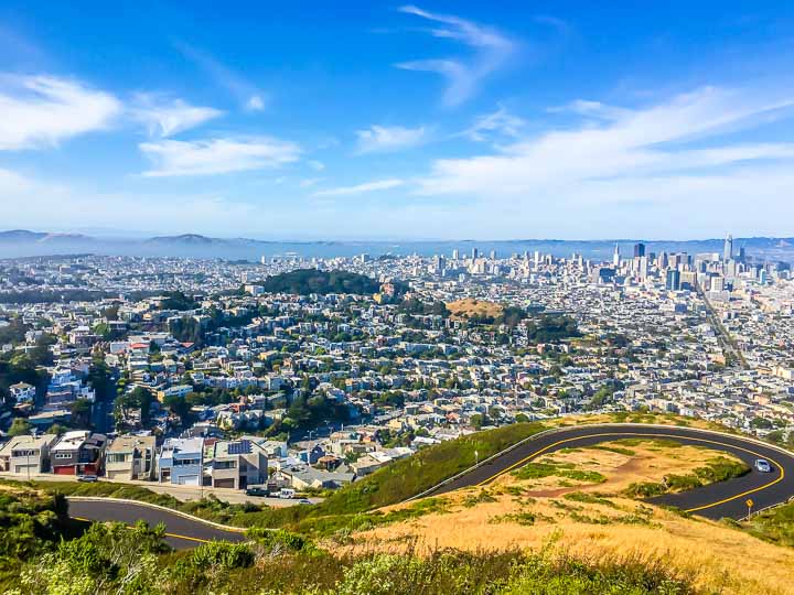 San Francisco view from Twin Peaks