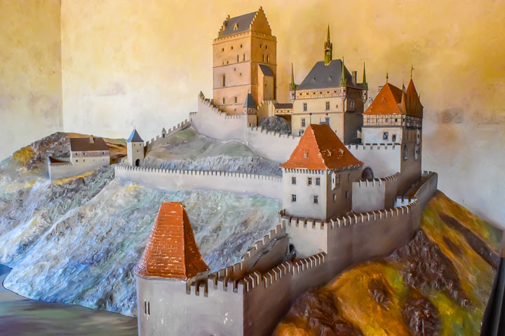 Scale Model of Karlstejn Castle