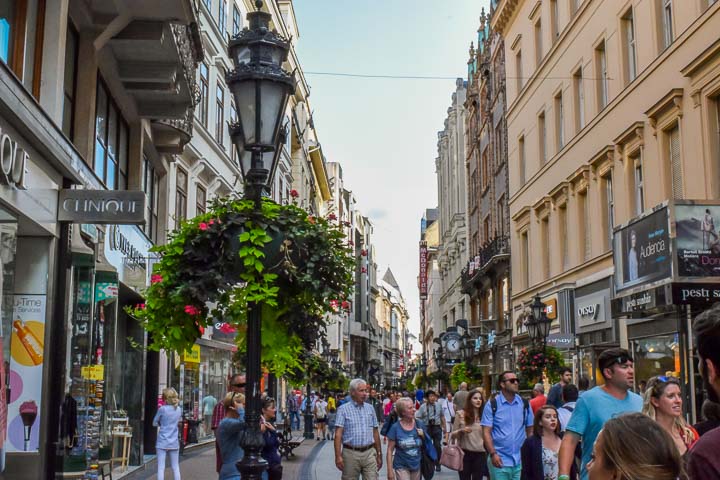 Budapest Ultimate Itinerary downtown shopping district