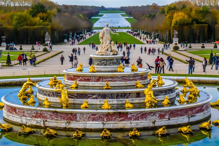 Paris to Palace of Versailles main fountain