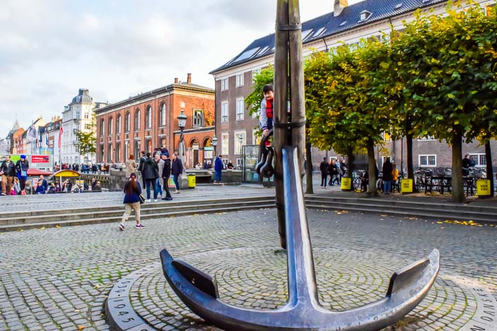 Copenhagen Nyhavn famous nyhavn anchor