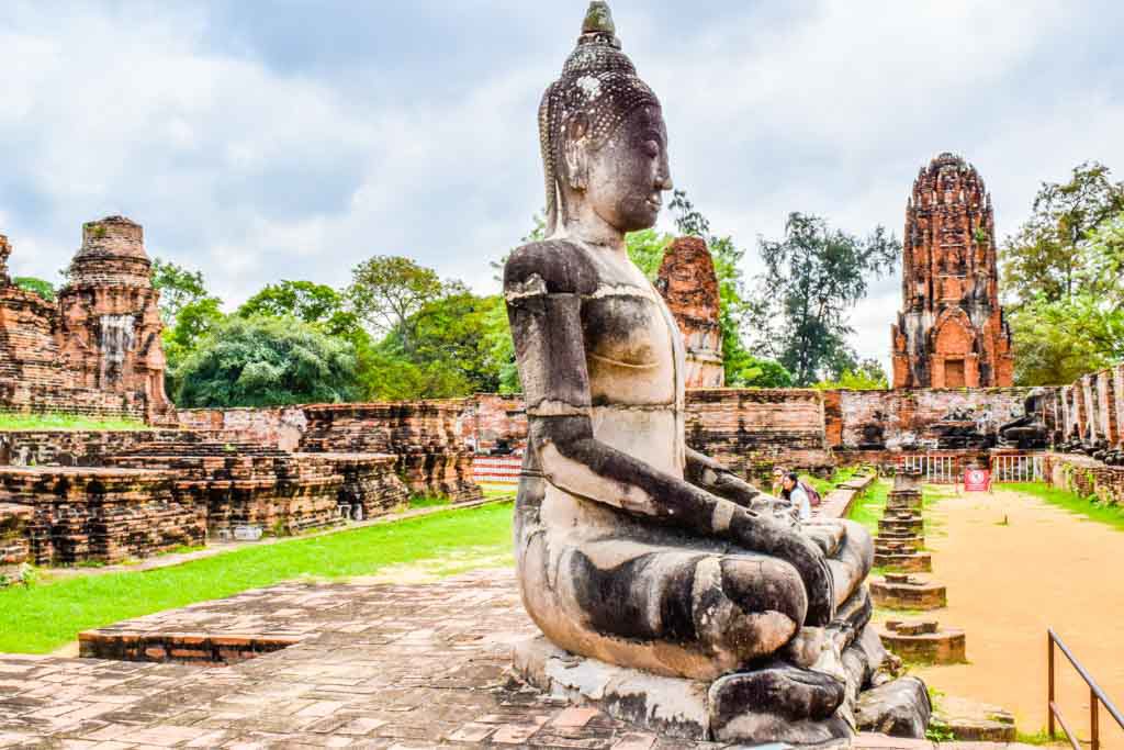inside Ayutthaya historical park