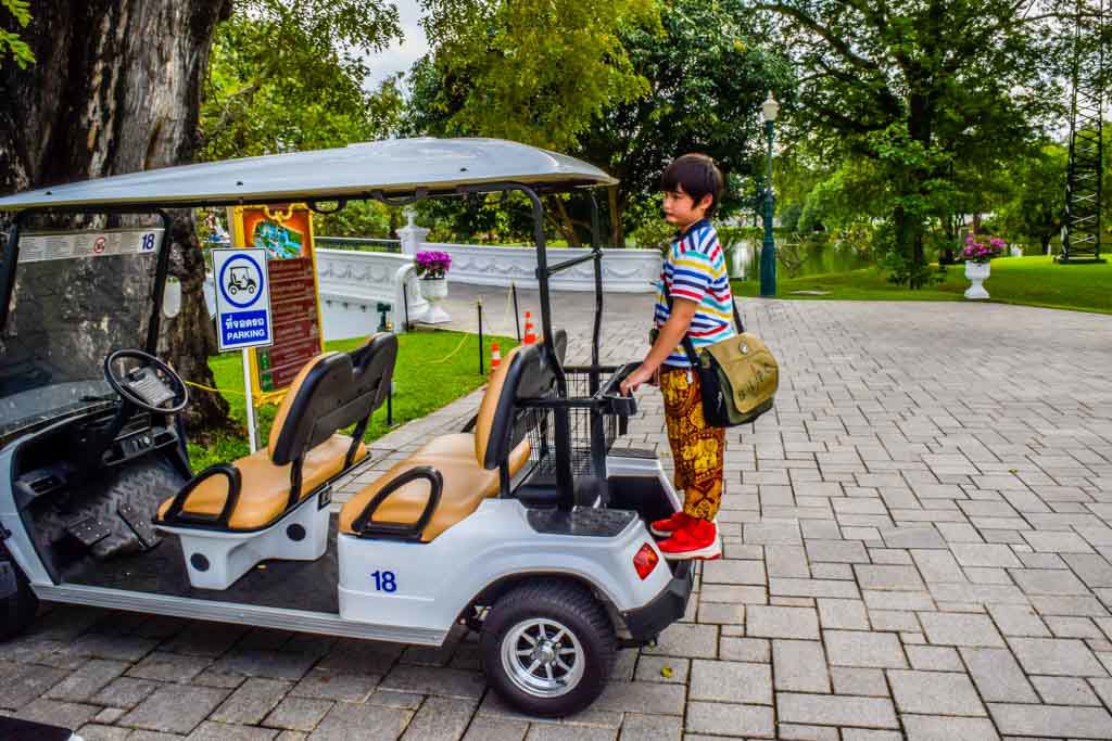 golf buggy at bang pa-in near Ayutthaya