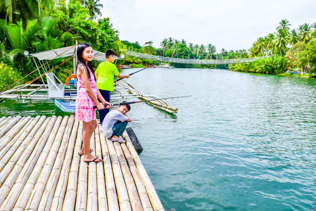 Things to do in Bohol Loboc River Resort fishing