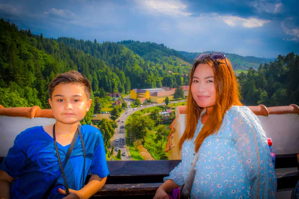 Bran Castle Romania view from the top