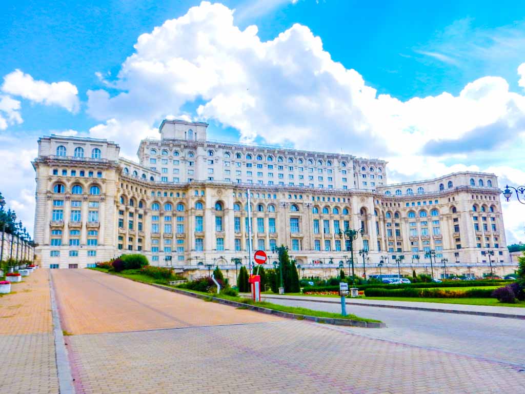 Bucharest Tourist Attractions palace of the parliament front view