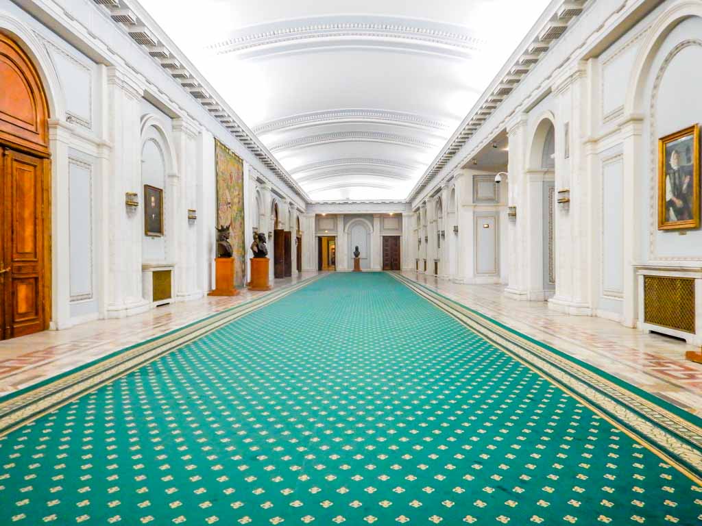 Bucharest Tourist Attractions palace of the parliament green hall