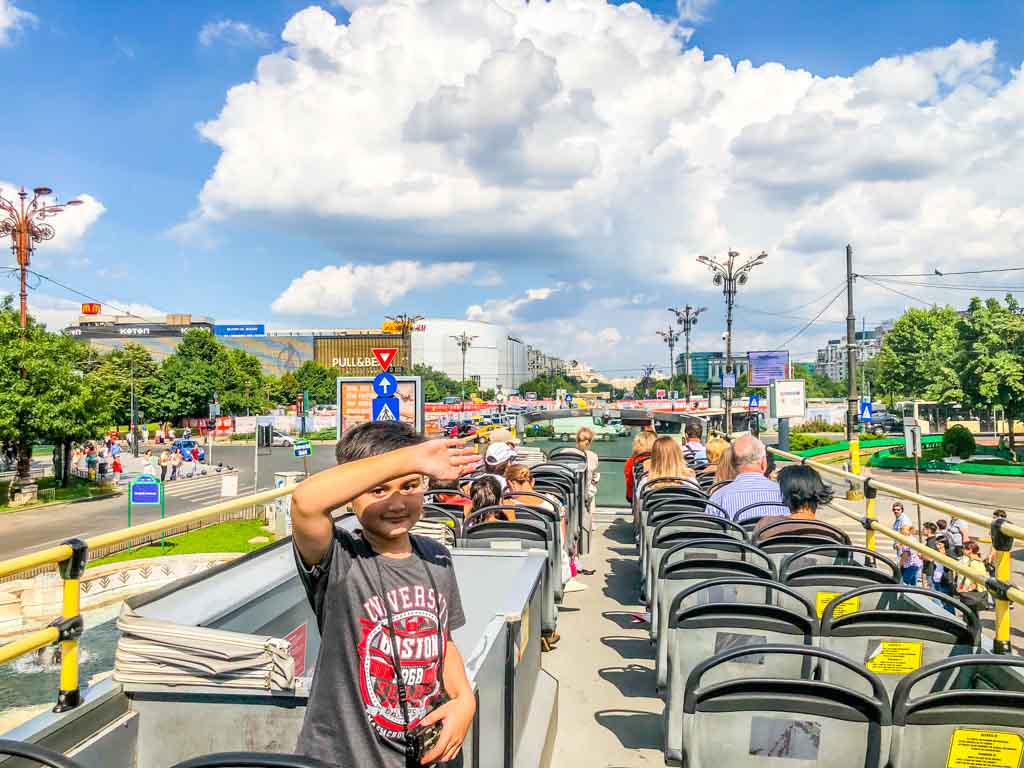 what to do in bucharest hop on hop off bus tour