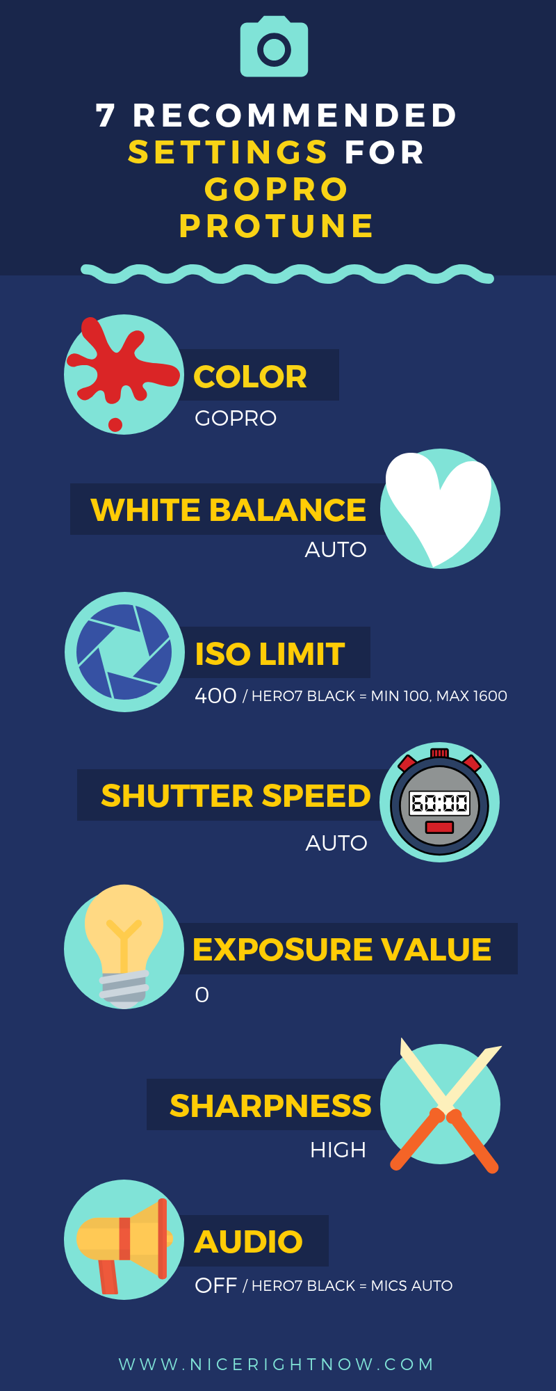 GoPro Protune Settings