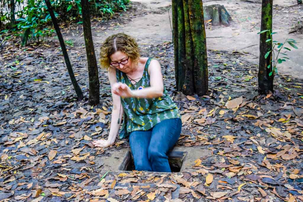 Cu Chi Tunnels Tour small tunnel