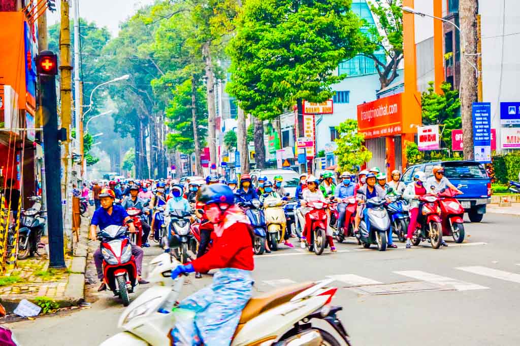 Cu Chi Tunnels Tour traffic