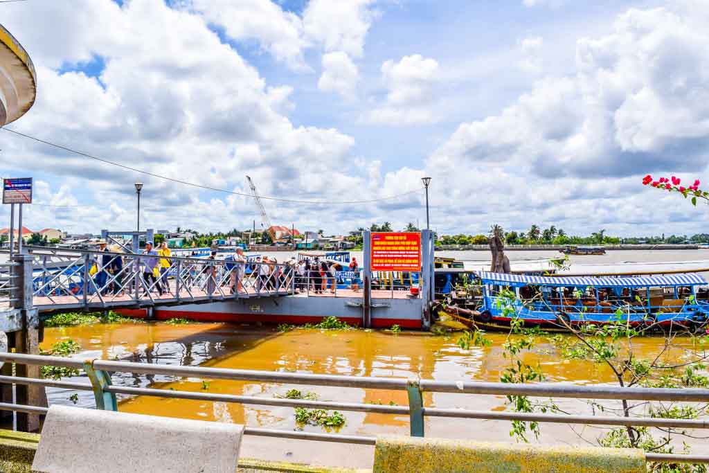 Mekong Delta Tour at Ben Tre Vietnam 100 ferry port