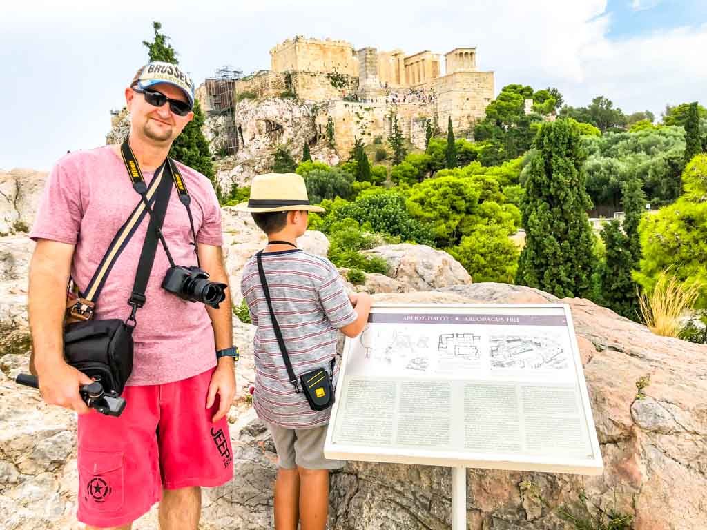 Visiting the acropolis