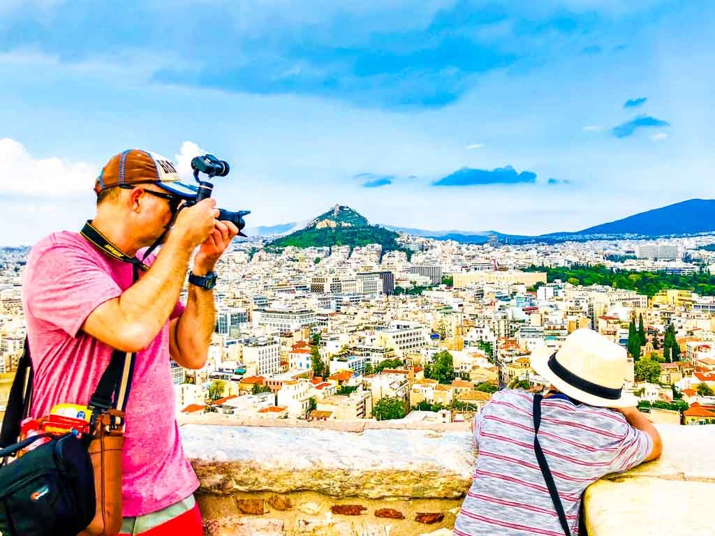 Visiting the acropolis