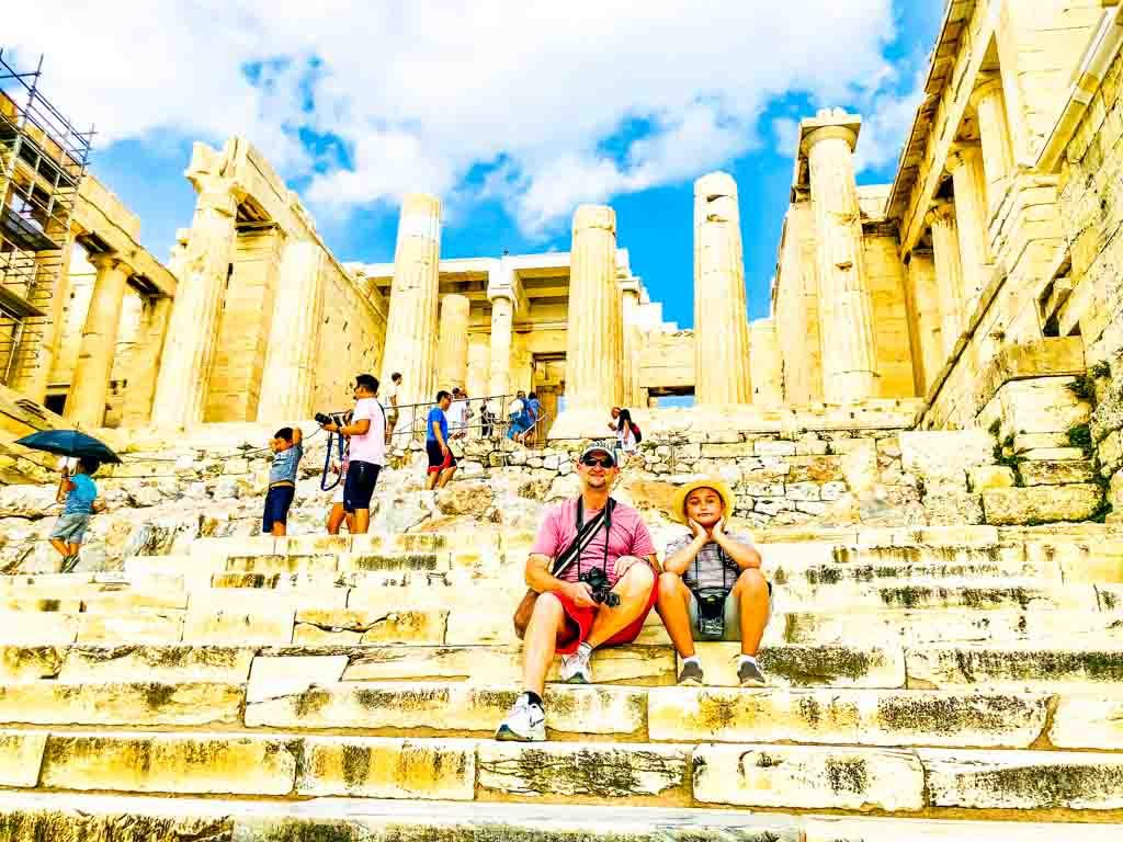 Visiting the acropolis