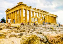 Visiting the acropolis