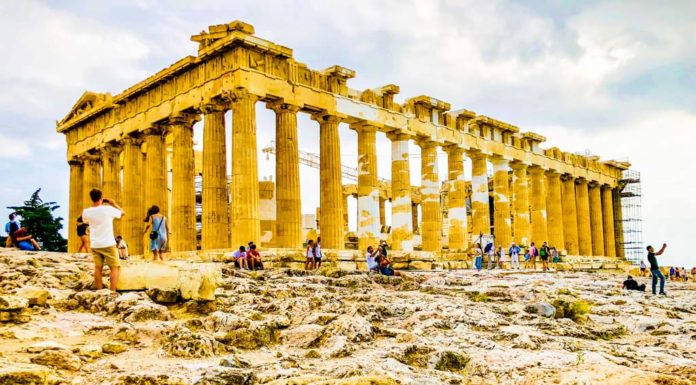 Visiting the acropolis