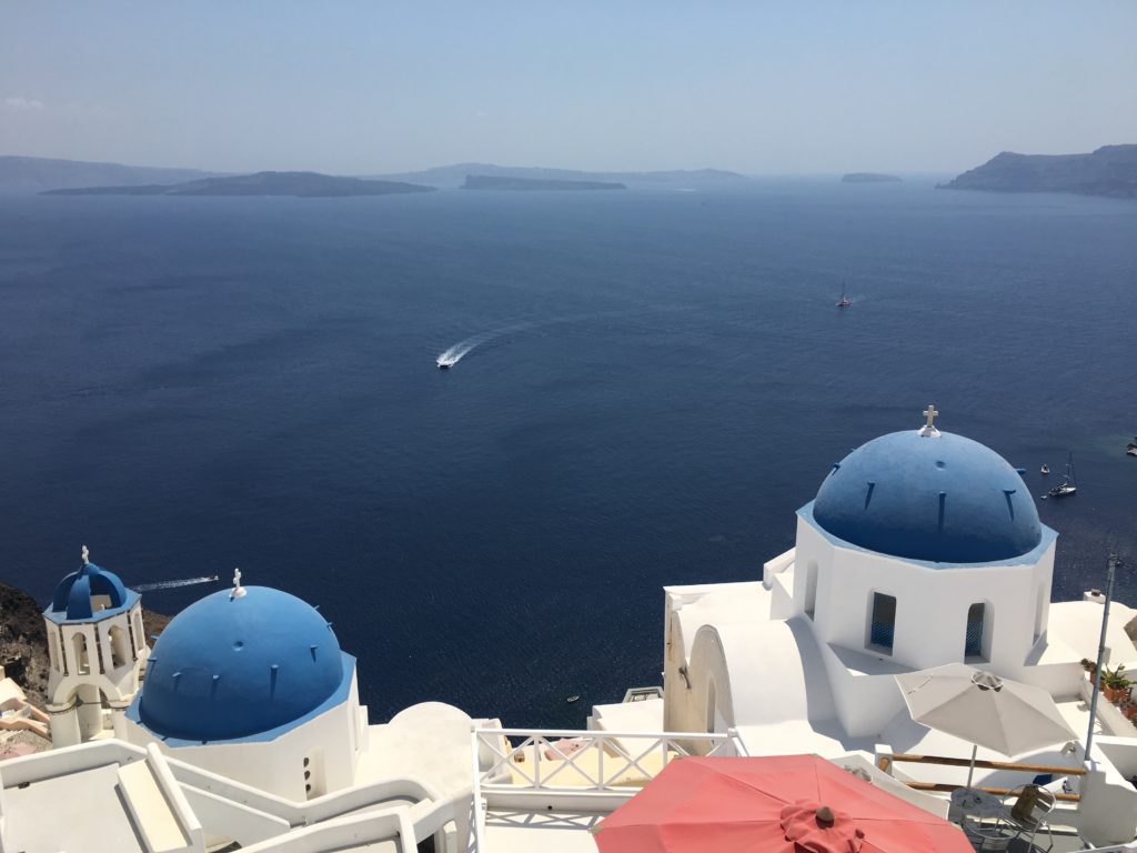 Santorini Blue Domes spot 2