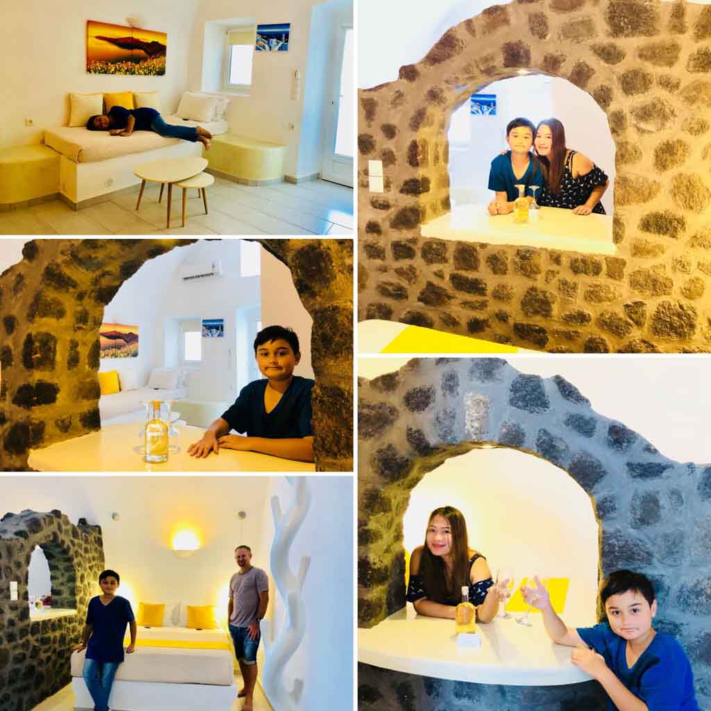 Cave hotel in Fira Santorini