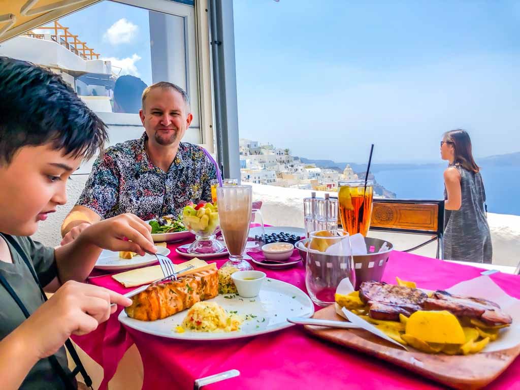 Santorini Tips lunch