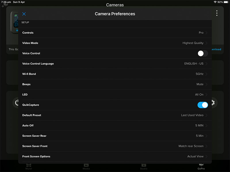 gopro quik mobile app change camera preferences - go pro quilk - go pro quik - gopro windows app - quik app gopro - gopro quick app